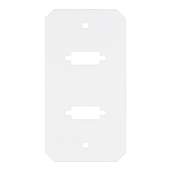 Center Sub-Plate, 1 Gang, Steel, VGA/HDMI/DP Opening Cover Type